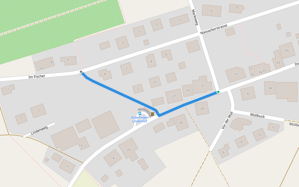 Osterfingen - Bergtrotte? - fixme walking route map in Wilchingen