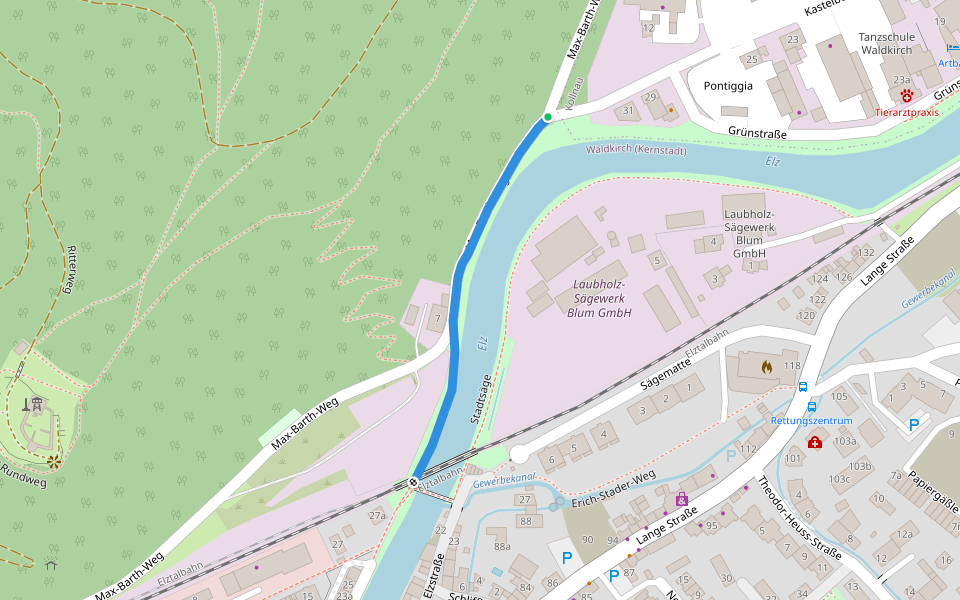 An der Elz - Waldkirch Jungfernsteg