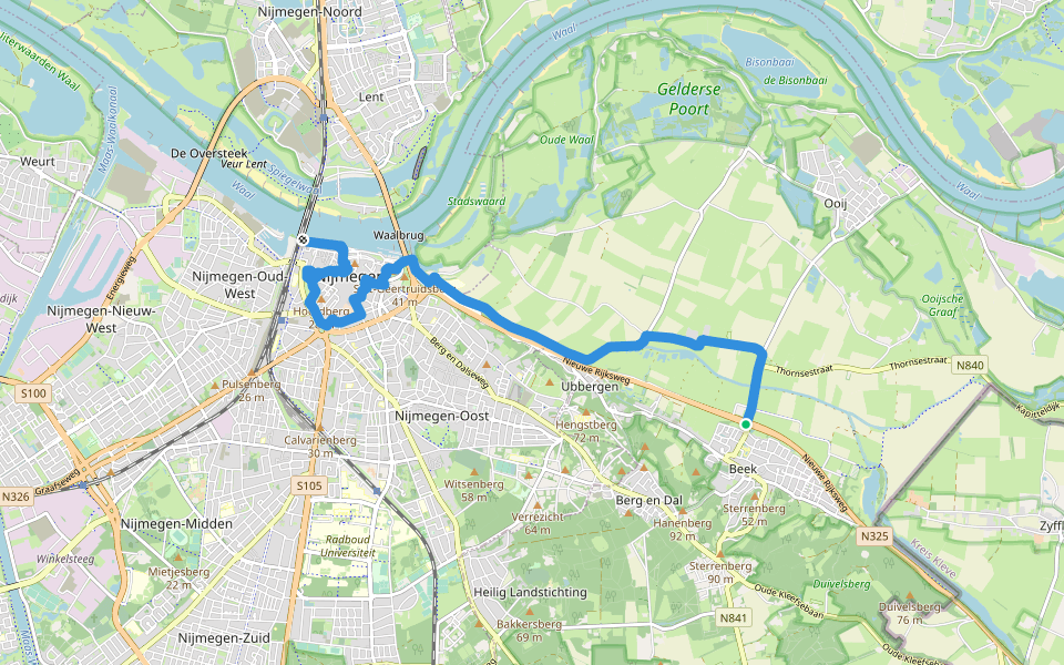 Airbornepad Market Garden - 26 walking route map in Beek-Ubbergen