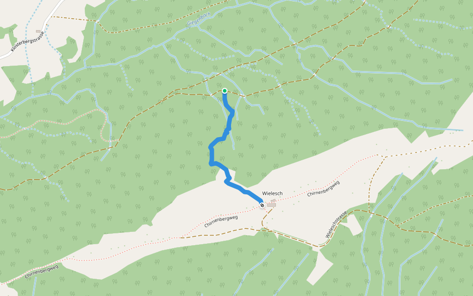 Wielsch - Wilderau? / Gommiswald? - fixme walking route map in Gommiswald