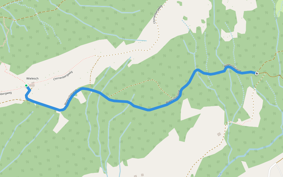 Wielsch - Zinggen? / Müselen? - fixme walking route map in Gommiswald