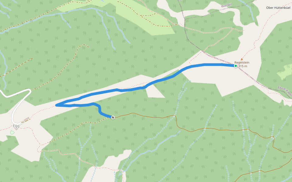 Regelstein - Chlosterberg? - fixme walking route map in Gommiswald