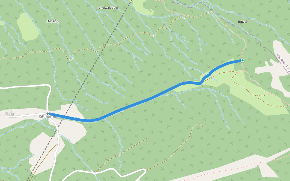 Cholertoni - Rittmarren? / Gommiswald? - fixme walking route map in Gommiswald