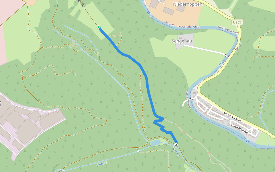 Eselweg walking route map in Sankt Katharinen (Landkreis Neuwied)