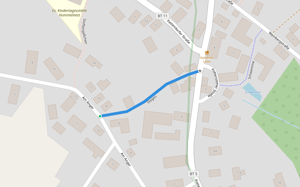 Rundwanderweg Gesees 2 walking route map in Gesees