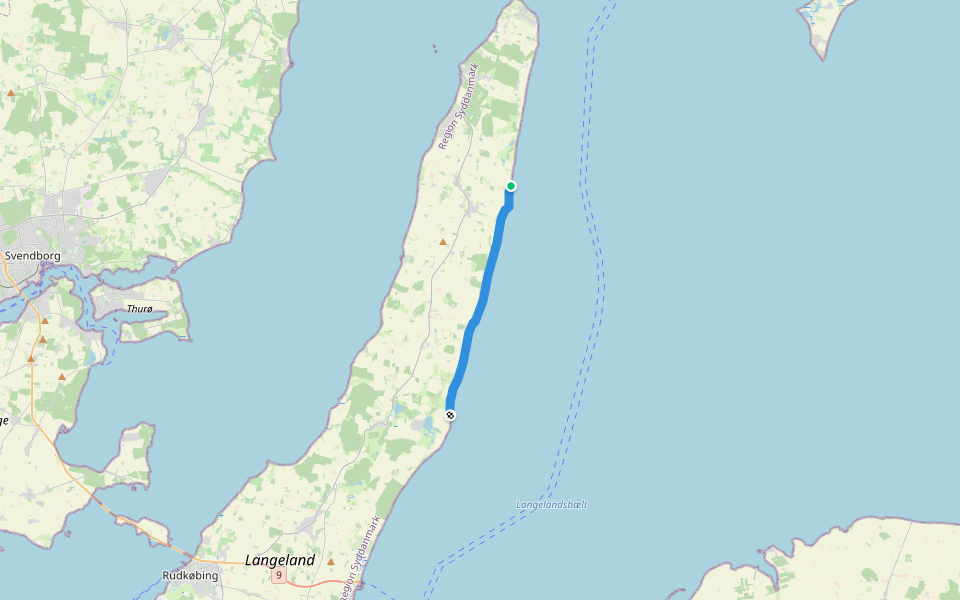 Snøde Strand - Botofte walking route map in Tranekær