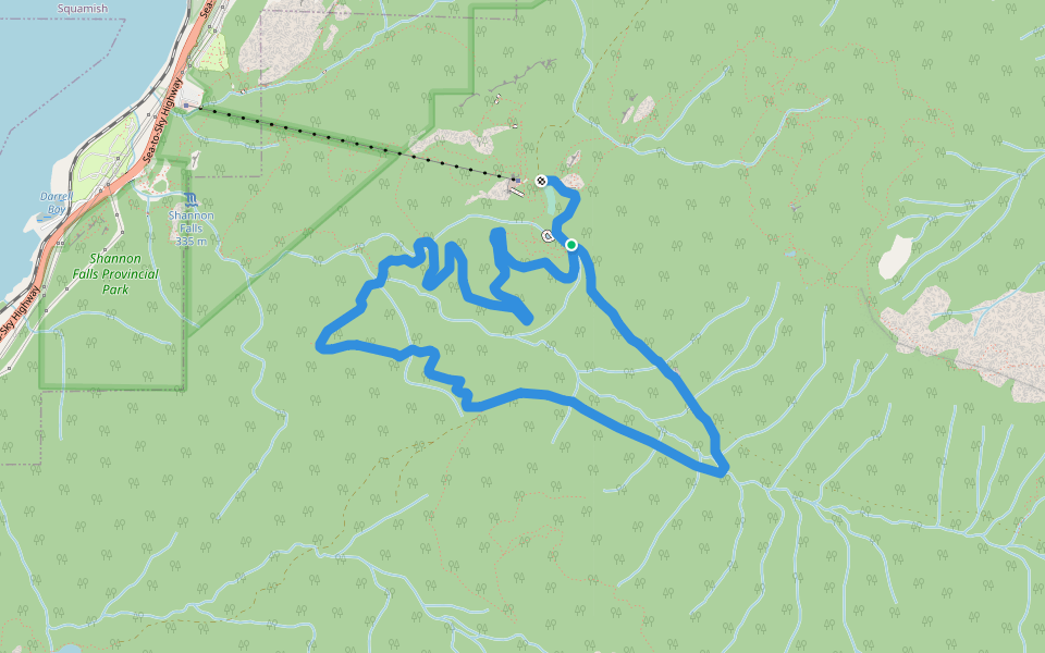 Shannon Basin Loop Hiking Trail Britannia Beach, British Columbia Pacer