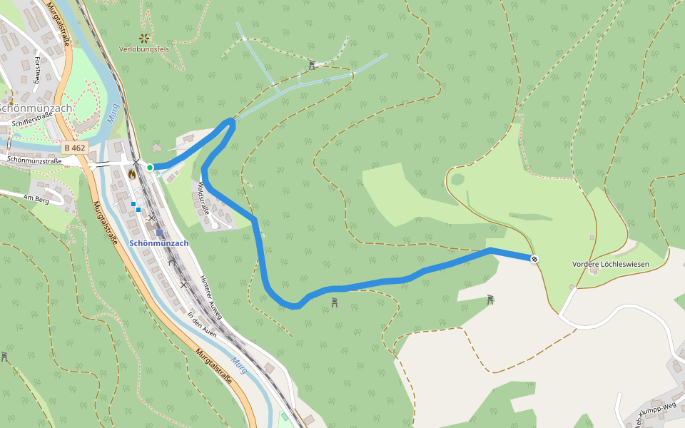 Schönmünzach Draigrund - Thierhalde