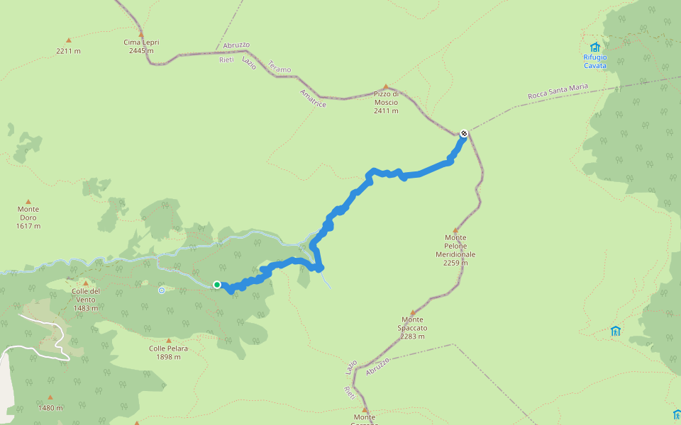 Solagna Maps Fosso il Gorzano (junction 300) - Sella della Solagna (junction 301 ...