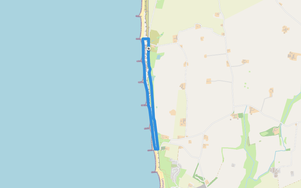 Bovbjerg Fyr - Trans rundtur walking route map in Lemvig