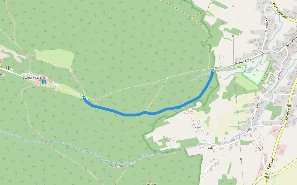 Scieżka przyrodnicza - Śladem czarownic, pogańskich kultów i powstańczych kryjówek walking route map in Nowa Słupia
