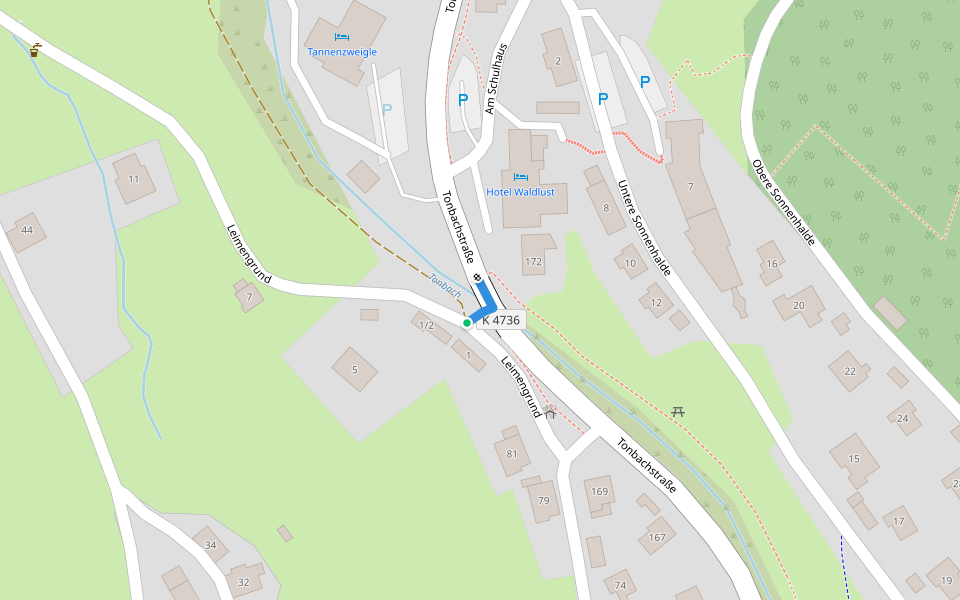Tonbach Alte Sägmühle - Tonbachwiesenweg