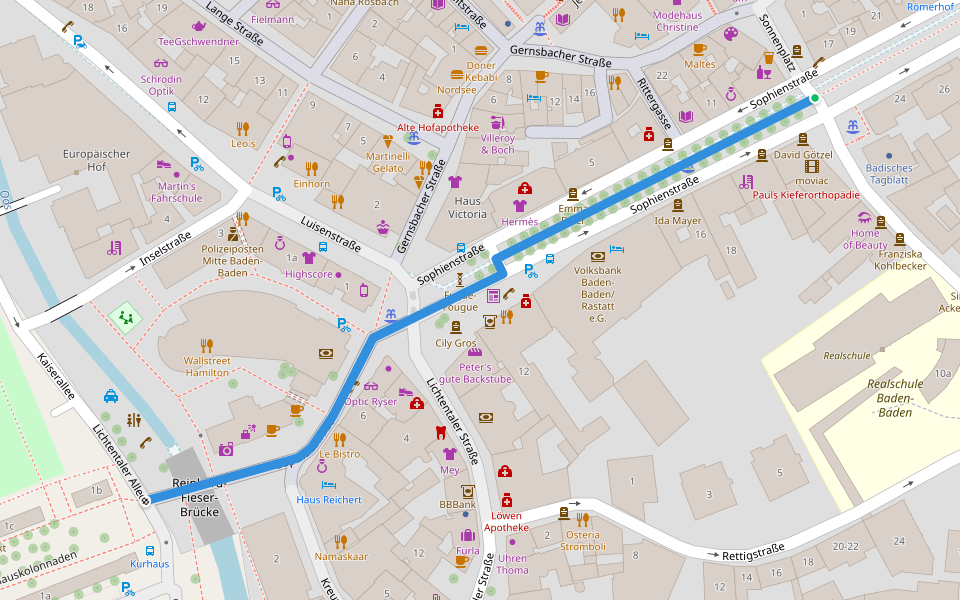 Baden-Baden Kurhaus - Baden-Baden Sonnenplatz