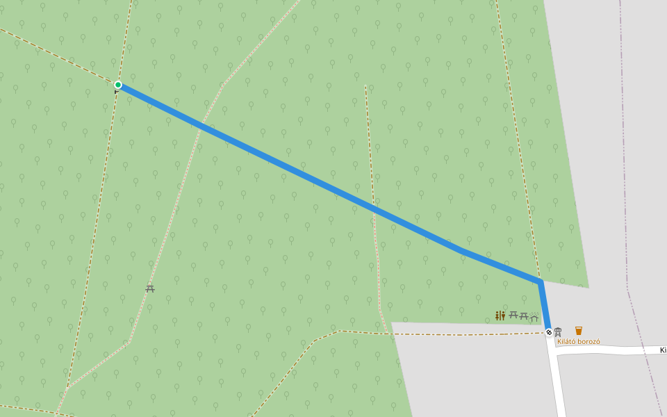 K pecsét walking route map in Zalakaros