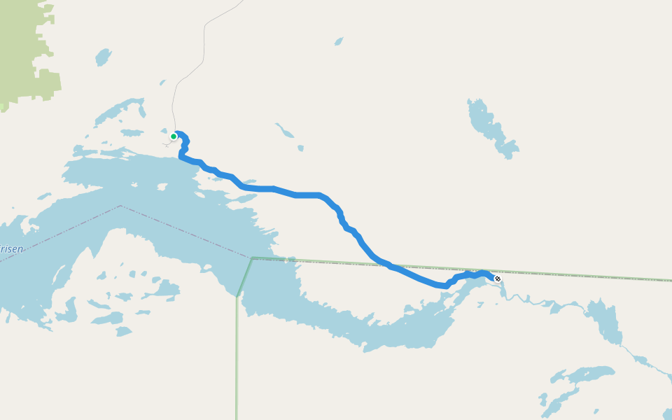 Virisen walking route map in Virisen