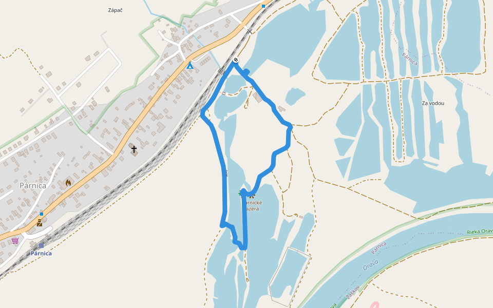 Náučný chodník Párnické jazerá – studnica pokladov walking route map in Párnica