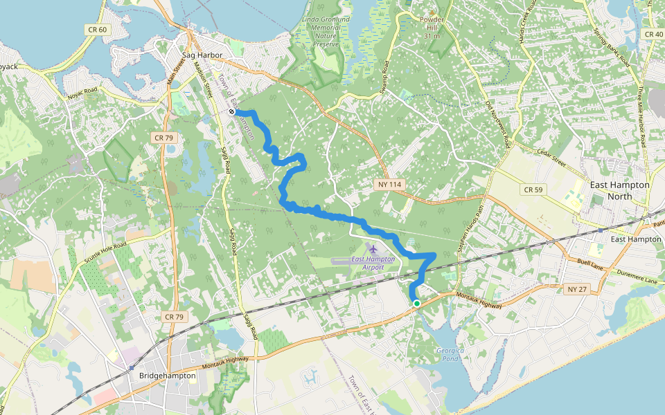 East Hampton To Sag Harbor Trail Hiking New York Pacer