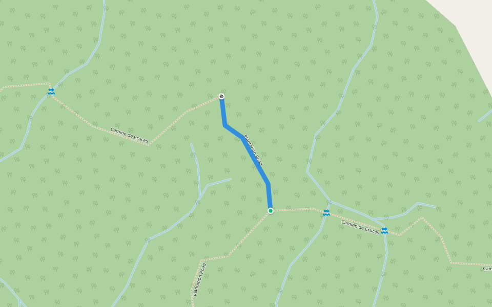 Camino_de_Cruces walking route map in Panama City