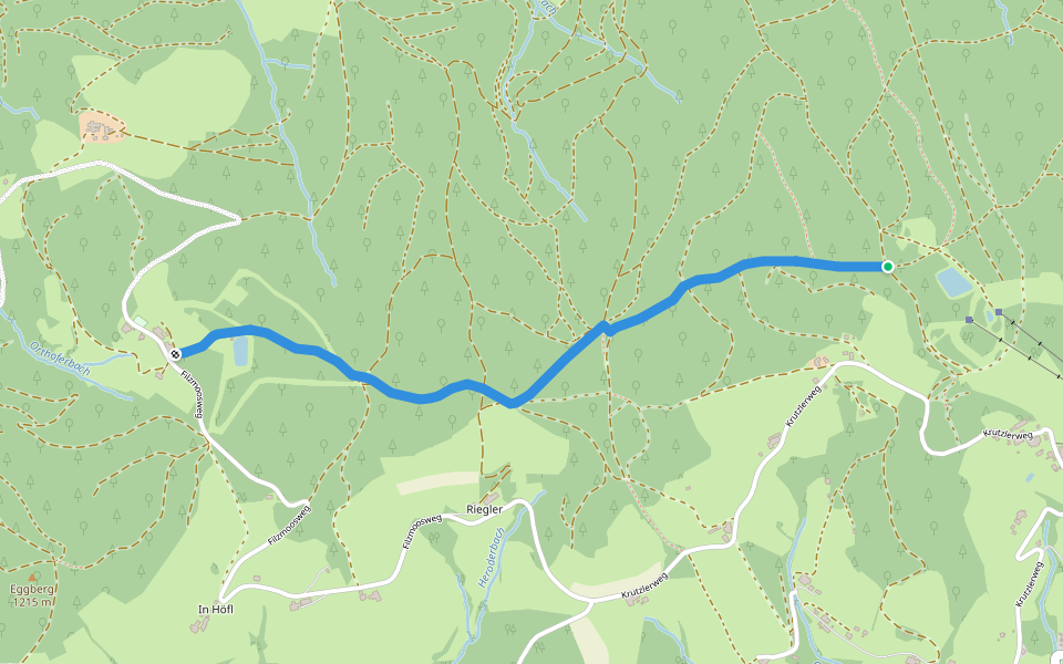 Ochsenkopf Höhenweg walking route map in Kirchenviertel