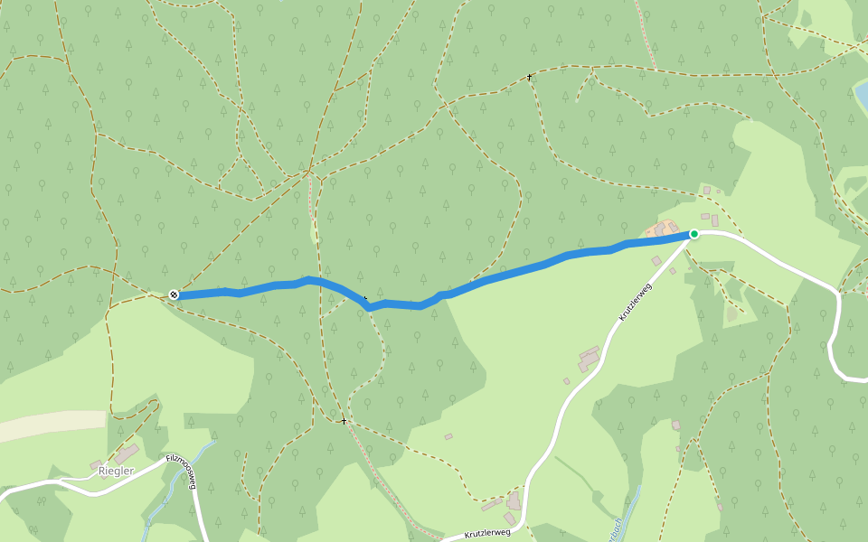 GH Berger-Krutzler über Lechner walking route map in Kirchenviertel