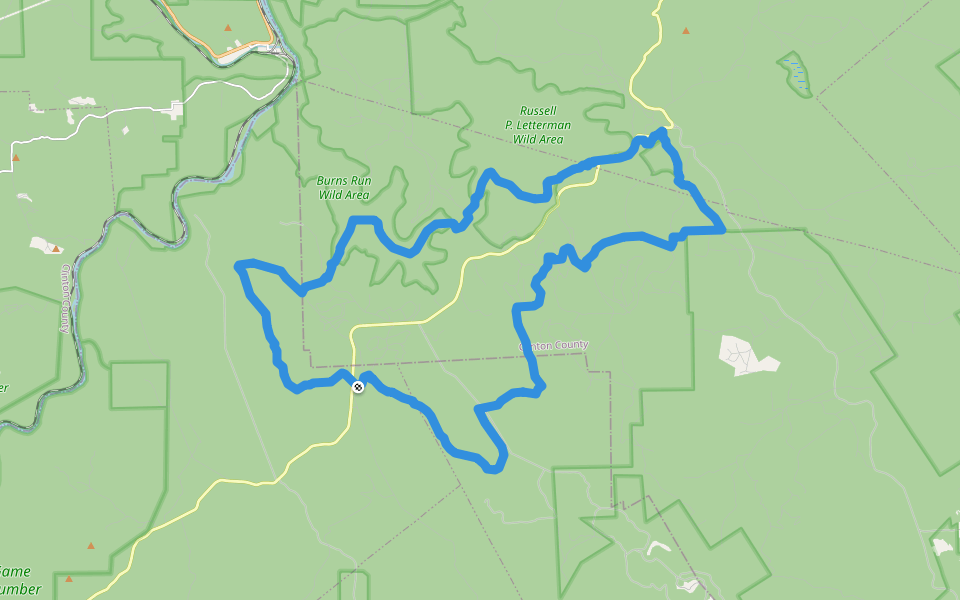 Chuck Keiper Trail walking route map in Clarence