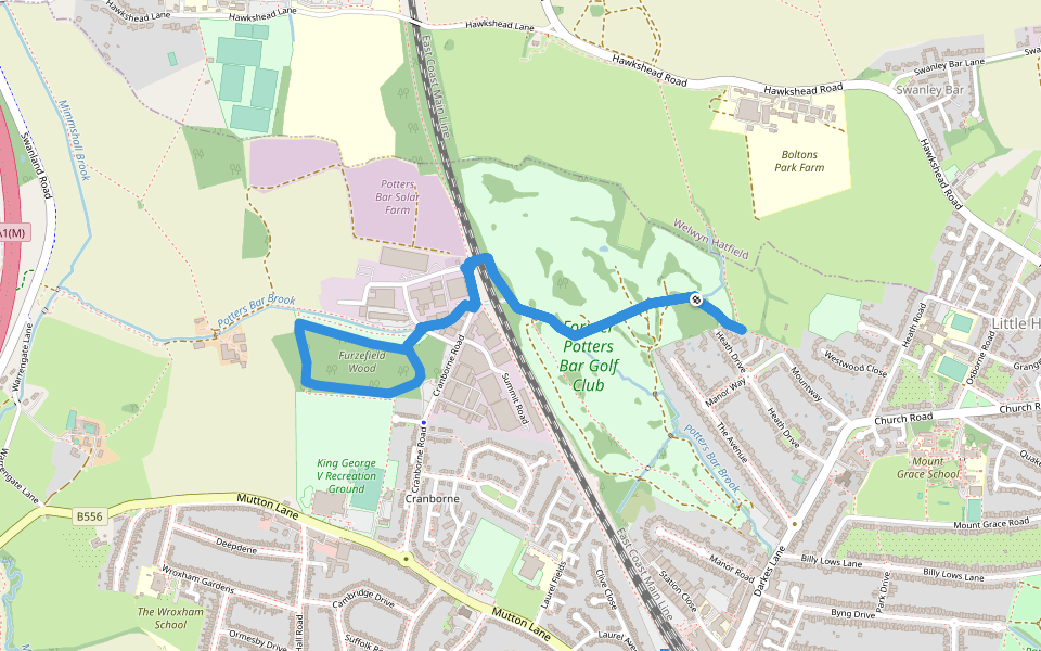 Parkfield, Oakmere & Beyond 2 mile extension Hiking Potters Bar