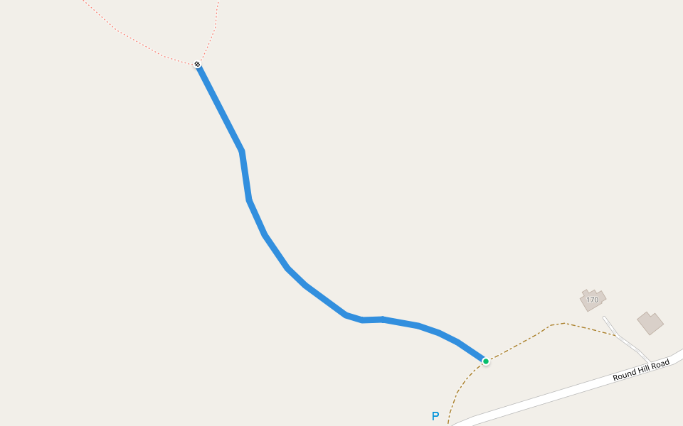 Blue Trail walking route map in Salem