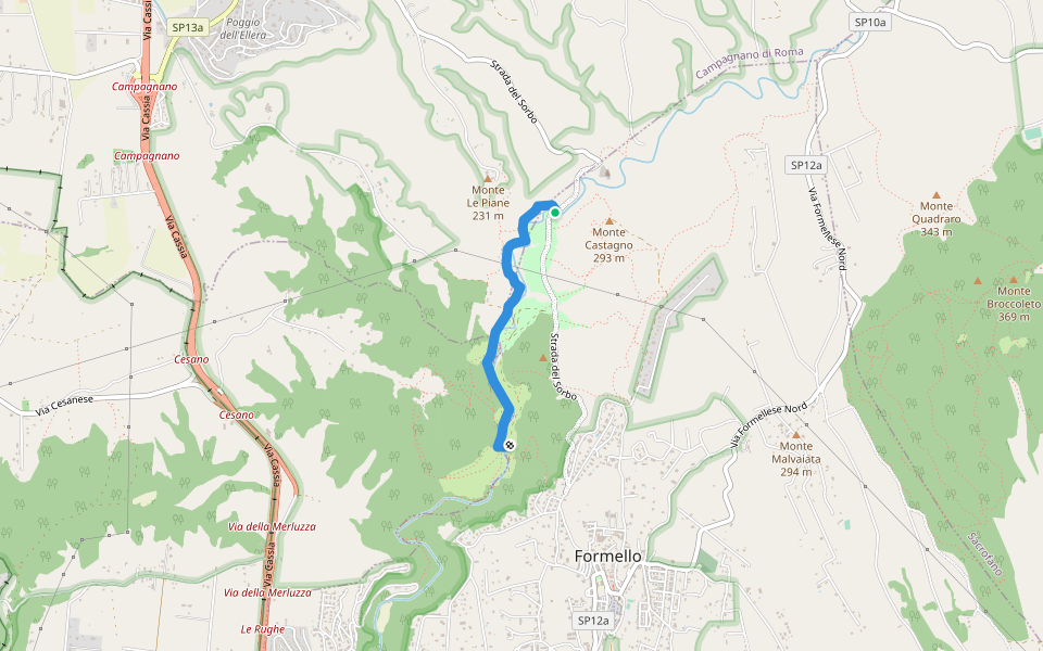 Strada del Sorbo- Collina ARSIAL