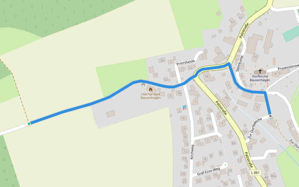 Bausenhagen Rundweg 9 walking route map in Fröndenberg/Ruhr