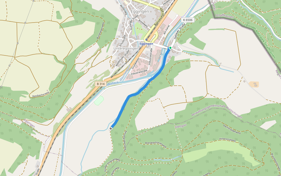 Egginger Zoll - fixme walking route map in Eggingen