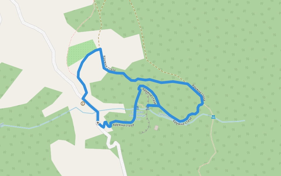 Кружна стаза walking route map in Сопотница