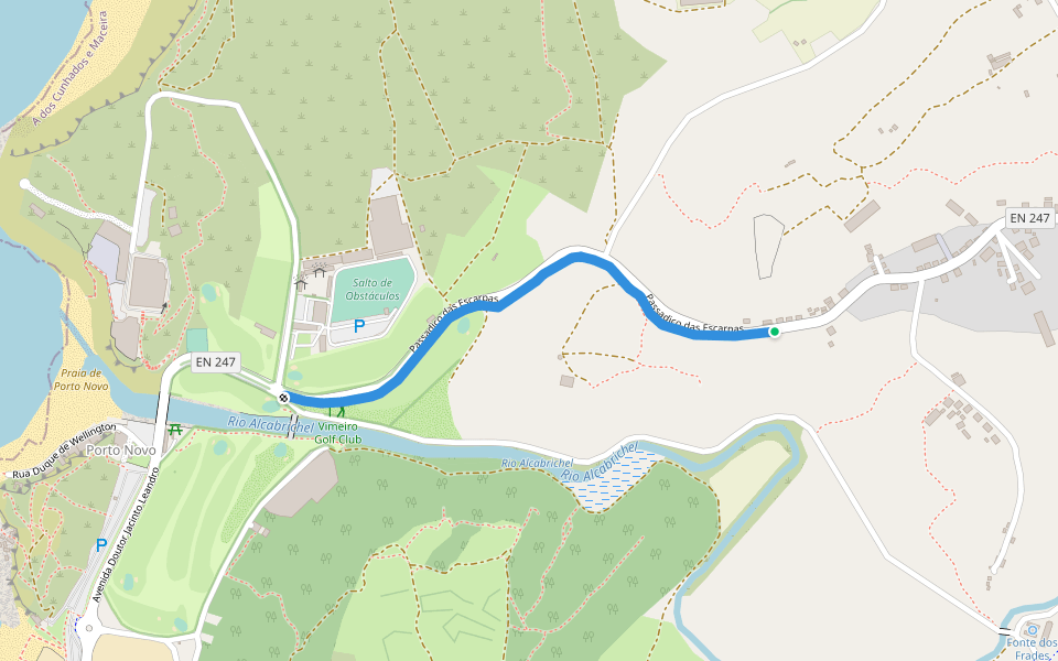 Passadiço das Escarpas da Maceira walking route map in Maceira