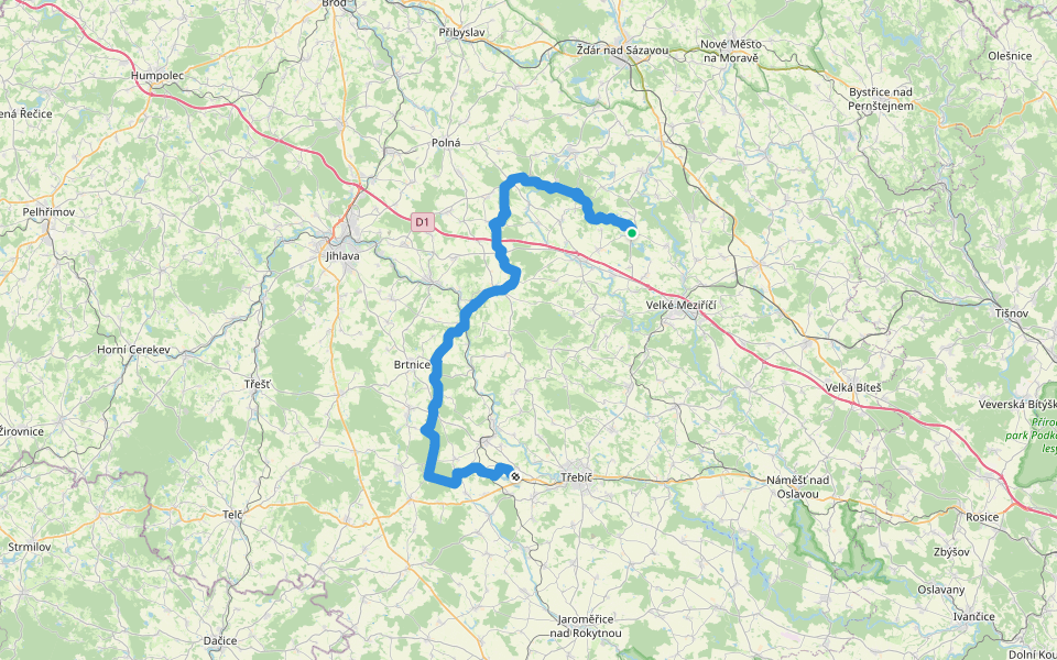 [Z] Netín - Krahulov walking route map in Netín