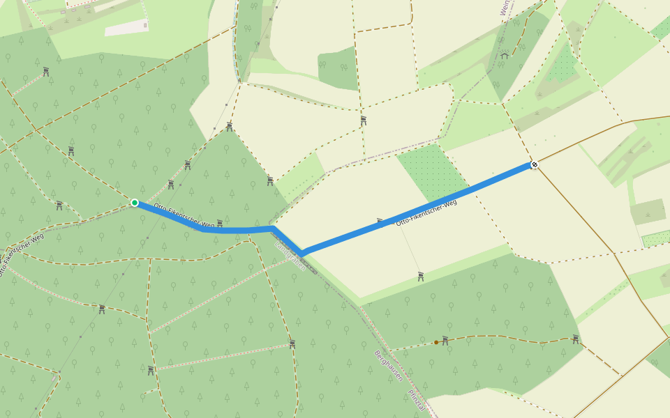 Alte Speyerer Grenze - Heuberg walking route map in Weingarten (Baden)