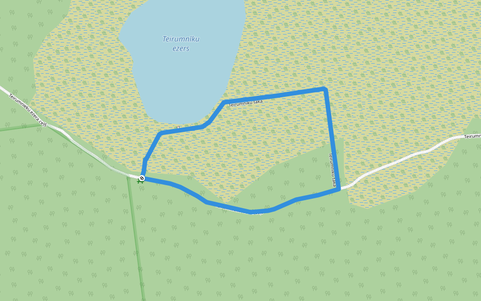 Teirumnīku purva taka walking route map in Jaunstašuļi