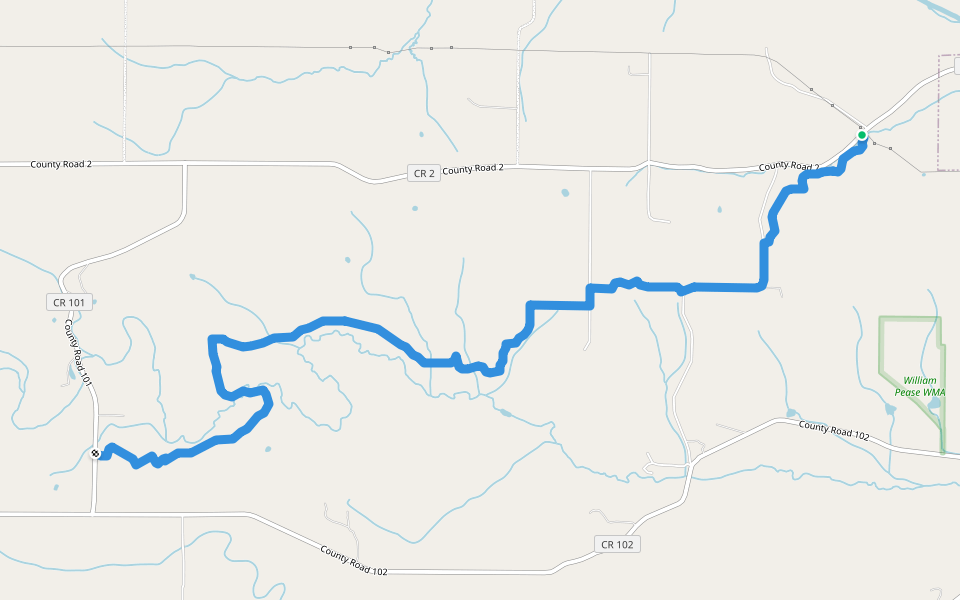 Lost Creek Trail walking route map in Chatfield