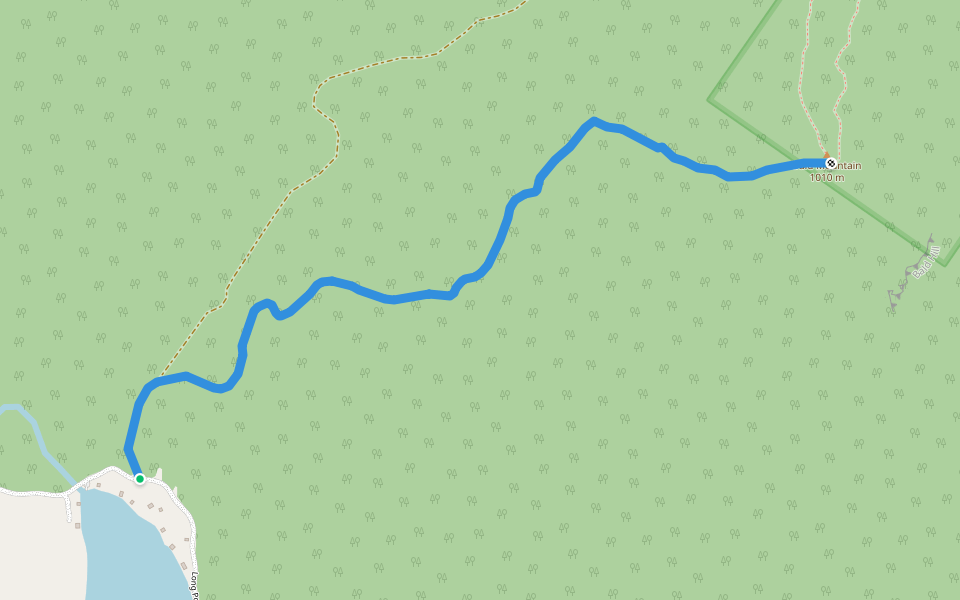 Long Pond Trail walking route map in Westmore