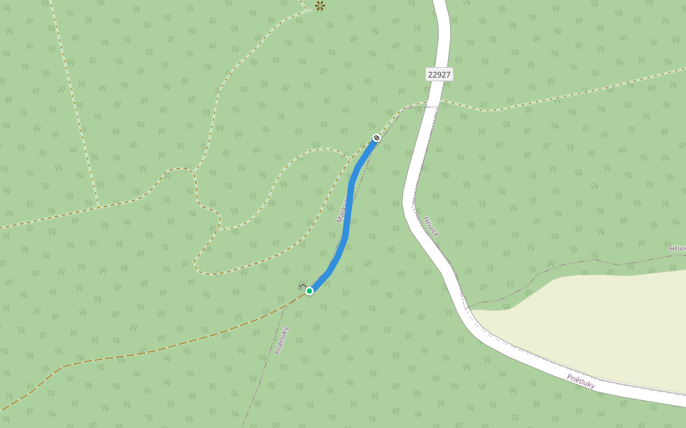 [Č] Konětopy - Líčkov (odb. k odpočívadlu "U obrázku") walking route map in Pnětluky