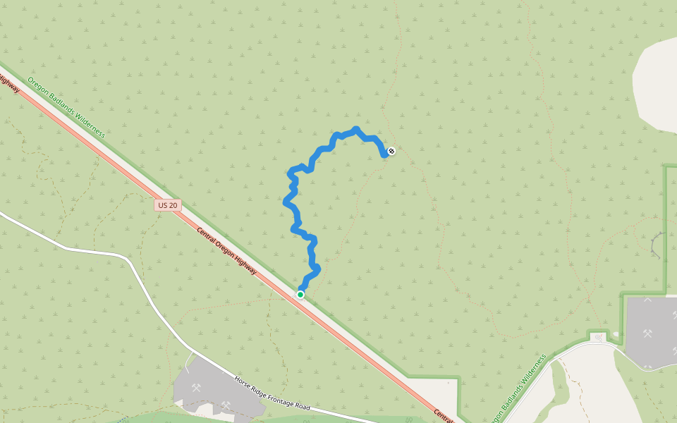 Ancient Juniper Trail in Oregon Walking Map