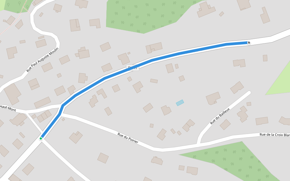 GR de Pays de la Déodatie - Tour de la Vologne walking route map in Archettes