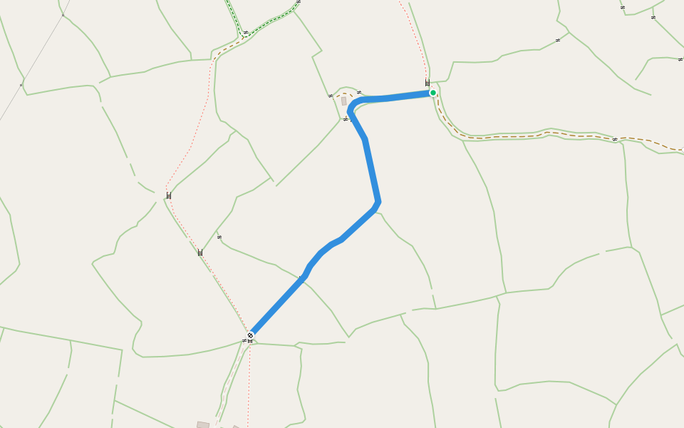Crowan BR 133 walking route map in Troon