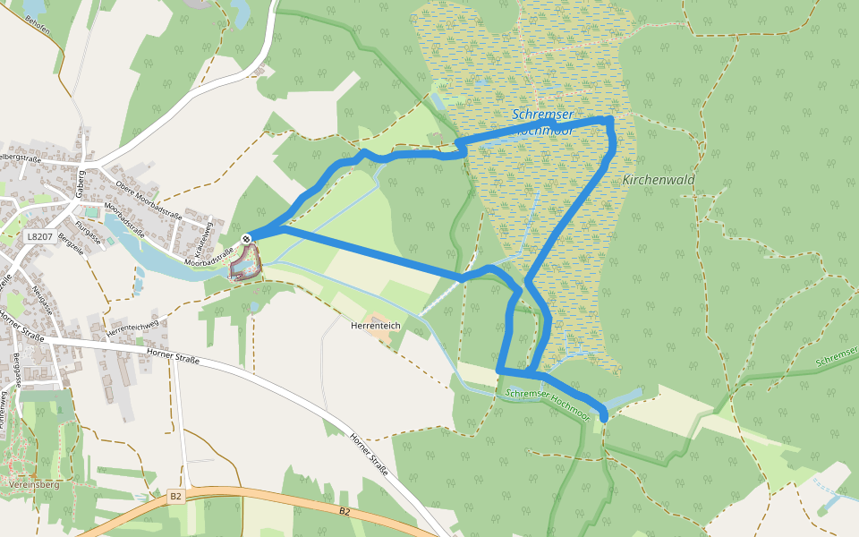 tut gut Route 1 walking route map in Schrems