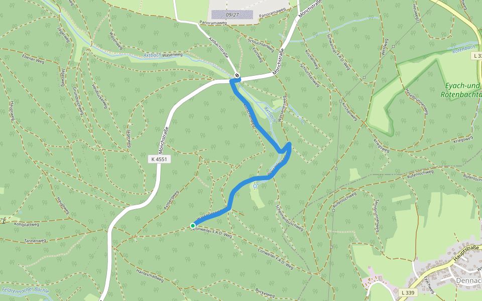Grundstich - Parkplatz Axtbachtal