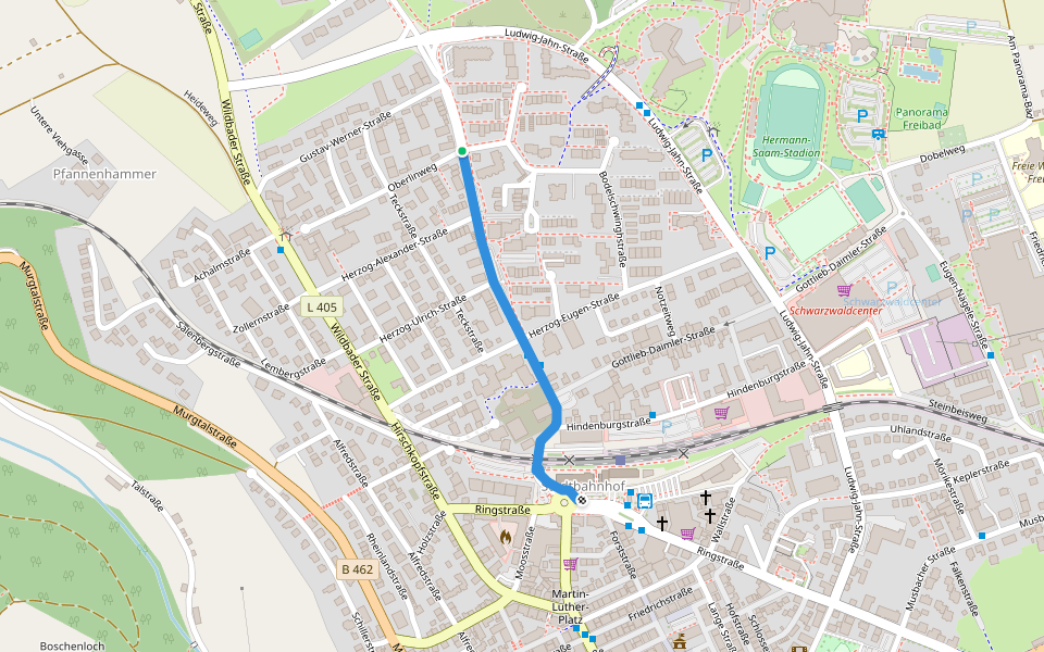 Freudenstadt Kindergarten - Freudenstadt Stadtbahnhof