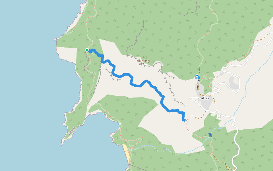 Fethiye trail From Kabak to Alinca