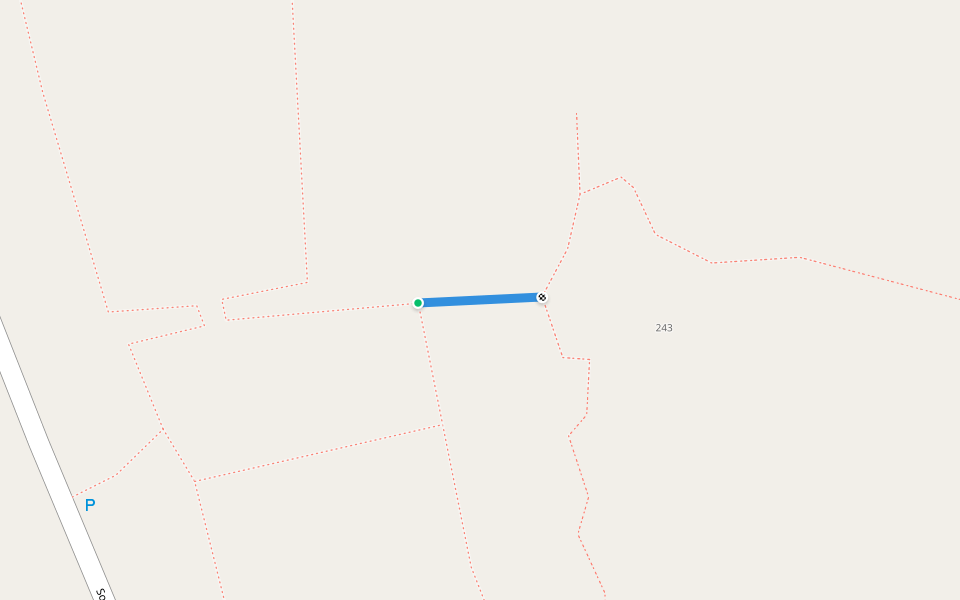 Borden walking route map in Winsted