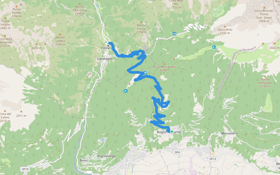 CamminaForeste - Tappa 5D walking route map in Buglio In Monte