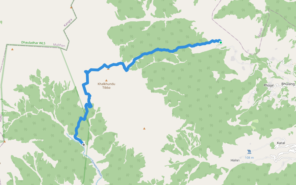 Phojal 2 Lug walking route map in Fojal