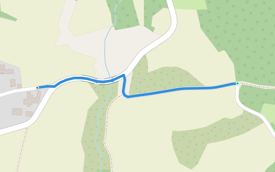 Variante Iggio-Santa Felicita-Bardi walking route map in Rovina