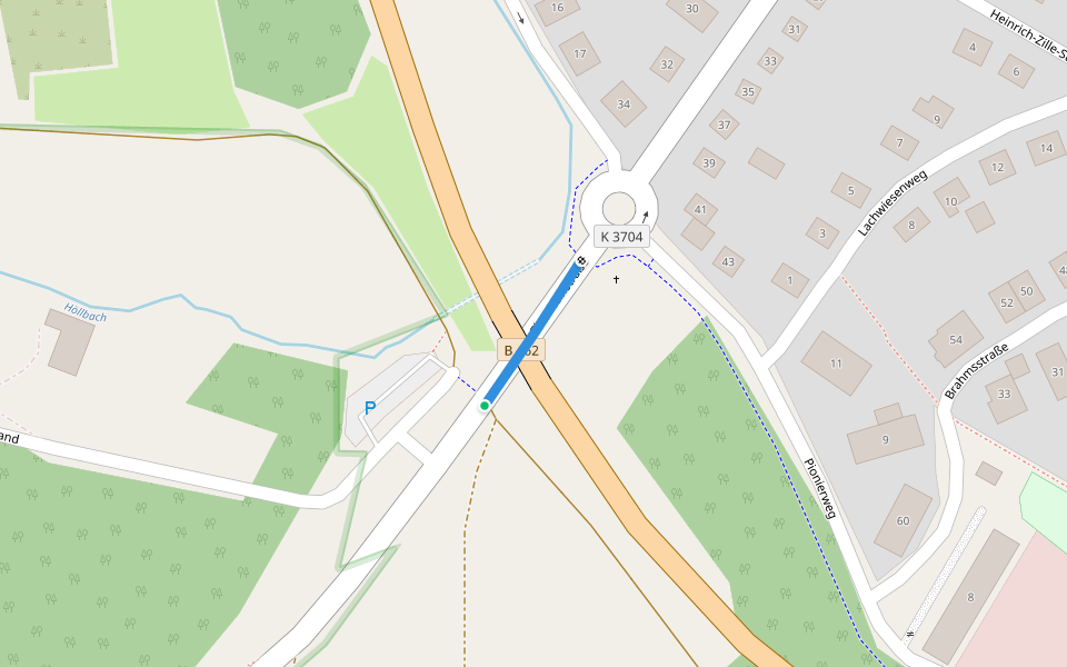 Am Selberg - Ottenau Siedlung walking route map in Gaggenau